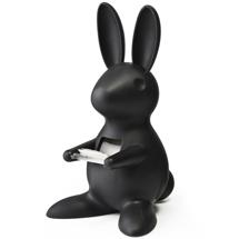 Диспенсер QUALY Диспенсер для скотча bunny, черный арт. QL10114-BK