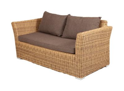 Диван 4SIS "Капучино" диван из искусственного ротанга двухместный, цвет соломенный арт. YH-C2130W-3