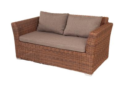Диван 4SIS "Капучино" диван из искусственного ротанга двухместный, цвет коричневый арт. YH-C2130W-3 brown