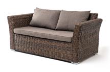 Диван 4SIS "Капучино" диван из искусственного ротанга (гиацинт) двухместный, цвет коричневый арт. YH-C2130W-3-TW brown