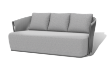 Диван 4SIS "Флоренция" диван из искусственного ротанга трехместный, цвет графит арт. A352E-1