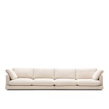 Диван La Forma (ех Julia Grup) Gala 6-местный диван бежевого цвета 390 см арт. 151111