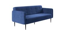 Диван Top concept Monaco диван-кровать прямой с подлокотниками, трехместный, бархат синий 29 арт. 14102