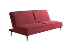 Диван Top concept Este диван-кровать трехместный, прямой, без подлокотников, бархат бордовый 16 арт. 14212