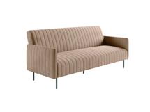 Диван Top concept Baccara диван-кровать трехместный прямой с подлокотниками, бархат бежевый 05 арт. 14476