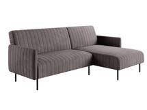 Диван Top concept Baccara диван-кровать с шезлонгом, с подлокотниками, бархат антрацит 14 арт. 14486