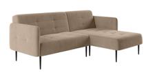 Диван-кровать Top concept Monaco диван-кровать с шезлонгом, с подлокотниками, бархат бежевый 5 арт. 13008