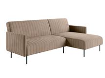 Диван-кровать Top concept Baccara диван-кровать с шезлонгом, с подлокотниками, бархат бежевый 05 арт. 13471
