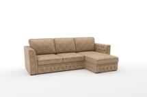 Диван-кровать Top concept Budapest диван-кровать с шезлонгом, замша бежевый арт. 8898