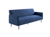Диван-кровать Top concept Baccara диван-кровать трехместный прямой с подлокотниками, бархат синий 29 арт. 14478