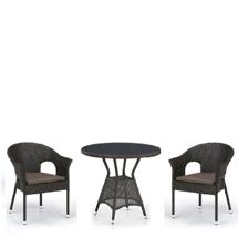 Комплект Афина Комплект плетеной мебели T707ANS/Y79-W53 Brown (2+1) арт. T707ANS/Y79-W53 2Pcs Brown