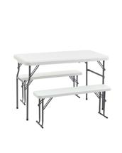 Комплект Stool Group Комплект стола и двух скамеек Кейт белый арт. УТ000036671