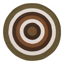 Ковер Tkano Ковер из хлопка target коричневого цвета из коллекции ethnic, D120 см арт. TK22-DR0031