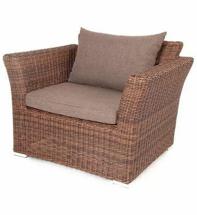 Кресло 4SIS "Капучино" кресло из искусственного ротанга, цвет коричневый арт. YH-C1130W-3 brown