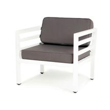 Кресло 4SIS "Глория" кресло интерьерное, каркас из алюминия арт. GLO-A-1-001 White