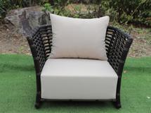 Кресло 4SIS "Валенсия" кресло из искусственного ротанга, цвет бронзовый арт. YH-C1250W Bronze