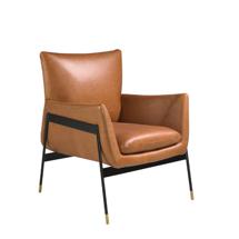 Кресло Angel Cerda Кресло 5091/KF-A002-M2851 кожаное с черными стальными ножками арт. 119287