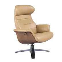 Кресло Angel Cerda Поворотное кресло 5087/A928-M5668 с обивкой из песочной кожи арт. 151547