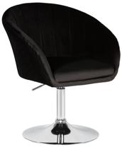 Кресло DOBRIN Кресло дизайнерское DOBRIN EDISON, черный велюр (1922-21) арт. LM-8600