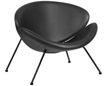 Кресло DOBRIN Кресло дизайнерское DOBRIN EMILY, черный винил YP16, черное основания арт. LMO-72