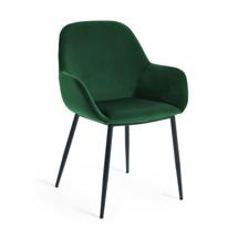 Кресло La Forma (ех Julia Grup) Кресло Konna бархат зелёный арт. 067325