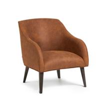 Кресло La Forma (ех Julia Grup) Кресло Lobby светло-коричневое с ножками в отделке венге арт. 101717