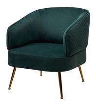 Кресло М-СИТИ Кресло MUSSELS BLUVEL-78 Зеленый, велюр / золотой каркас М-City арт. 629M04945