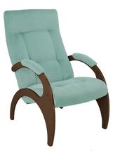 Кресло Мебелик Кресло для отдыха Пири, ткань мята, каркас орех арт. 008202