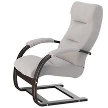 Кресло Мебелик Кресло для отдыха Аспен, Ткань Ультра смок, каркас венге арт. 008448