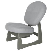 Кресло Мебелик Кресло для отдыха Смарт G Силуэт Ткань ультра смок, каркас серый ясень арт. 008464