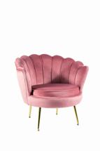 Кресло Signal Кресло SIGNAL CAMELLIA Velvet Bluvel 52 (античный розовый/золотой) арт. CAMELLIAV1RAZL