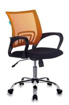Кресло Stool Group Кресло Бюрократ CH-695N/SL/OR/BLACK спинка сетка оранжевый TW-38-3 сиденье черный TW-11 крестовина хром арт. УТ000003023