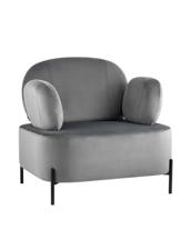 Кресло Stool Group Кресло Кэнди с подлокотниками велюр серый арт. УТ000035878