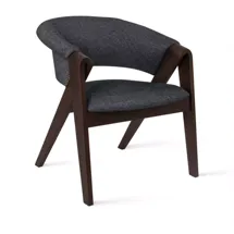 Кресло Top concept Кресло Lars, дуб натуральный лак венге, ткань, серый арт. 20863