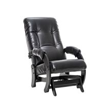 Кресло-качалка Мебель Импэкс Кресло-качалка Модель 68 (Leset Футура) Венге, к/з Vegas Lite Black арт. 2103780000005