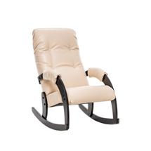 Кресло-качалка Мебель Импэкс Кресло-качалка Модель 67 Венге, к/з Polaris Beige арт. 2104741000003