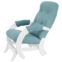 Кресло-качалка Мебелик Кресло-маятник Модель 68 Ткань ультра минт, каркас молочный дуб арт. 008503