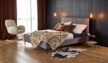 Кровать Halmar Кровать HALMAR FRANCESCA (светло-серый/черный) 160/200 арт. V-CH-FRANCESCA_160-LOZ
