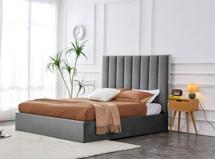 Кровать Halmar Кровать Halmar PALAZZO (серый/серебристый) 160/200 арт. V-CH-PALAZZO-LOZ-POPIEL_SREBRNY