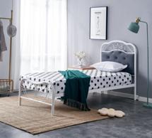 Кровать Halmar Кровать Halmar FABRIZIA (серый/белый) 90/200 арт. V-CH-FABRIZIA-LOZ