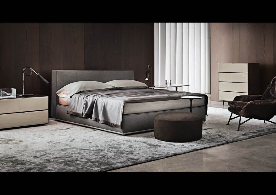 Minotti Powell bed мебель для спальни фабрики Minotti из Италии .
