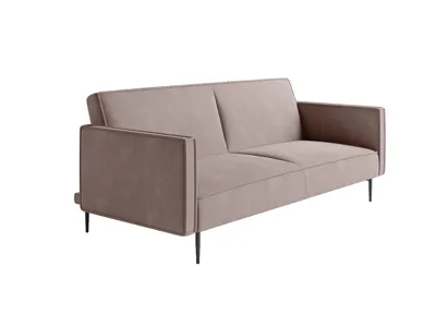 Кровать Top concept Este диван-кровать трехместный, прямой, с подлокотниками, бархат 17 арт. 14227