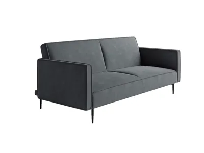 Кровать Top concept Este диван-кровать трехместный, прямой, с подлокотниками, бархат 27 арт. 14231