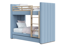 Кровать двухъярусная Ellipsefurniture Кровать двухъярусная Cosy (голубой) арт. KD010202020101