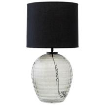 Лампа Bergenson Bjorn Лампа настольная mirage, D24 см с черным абажуром арт. BB0000558