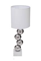 Лампа Garda Decor K2KM1254T-W Лампа настольная d45*h72см плафон белый арт. K2KM1254T-W