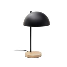 Лампа La Forma (ех Julia Grup) Настольная лампа из дерева и металла из ясеня Catlar, окрашенная в черный цвет. арт. 192909