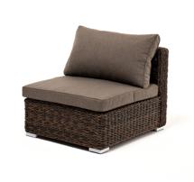 Модуль 4SIS "Лунго" модуль диванный прямой с подушками, цвет коричневый (гиацинт) арт. YH-C1032W-TW brown
