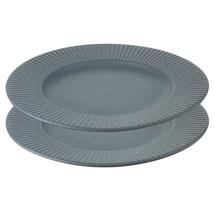 Набор ЯЯЯ Набор тарелок soft ripples, D21 см, серые, 2 шт. арт. LJ_SS_PL21_GR