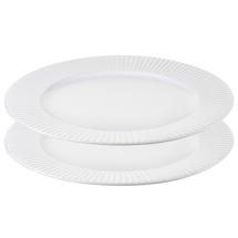 Набор ЯЯЯ Набор обеденных тарелок soft ripples, D27 см, белые, 2 шт. арт. LJ_SS_PL27_WH